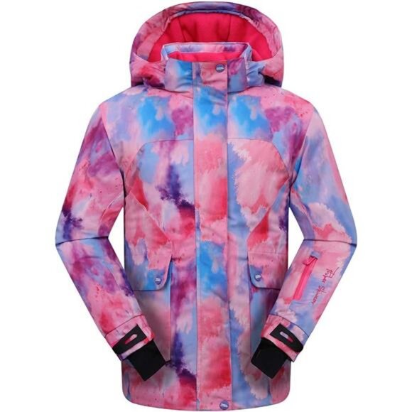 PHIBEE Girls' Waterproof Windproof Outdoor Warm Snowboard Ski Jacket
